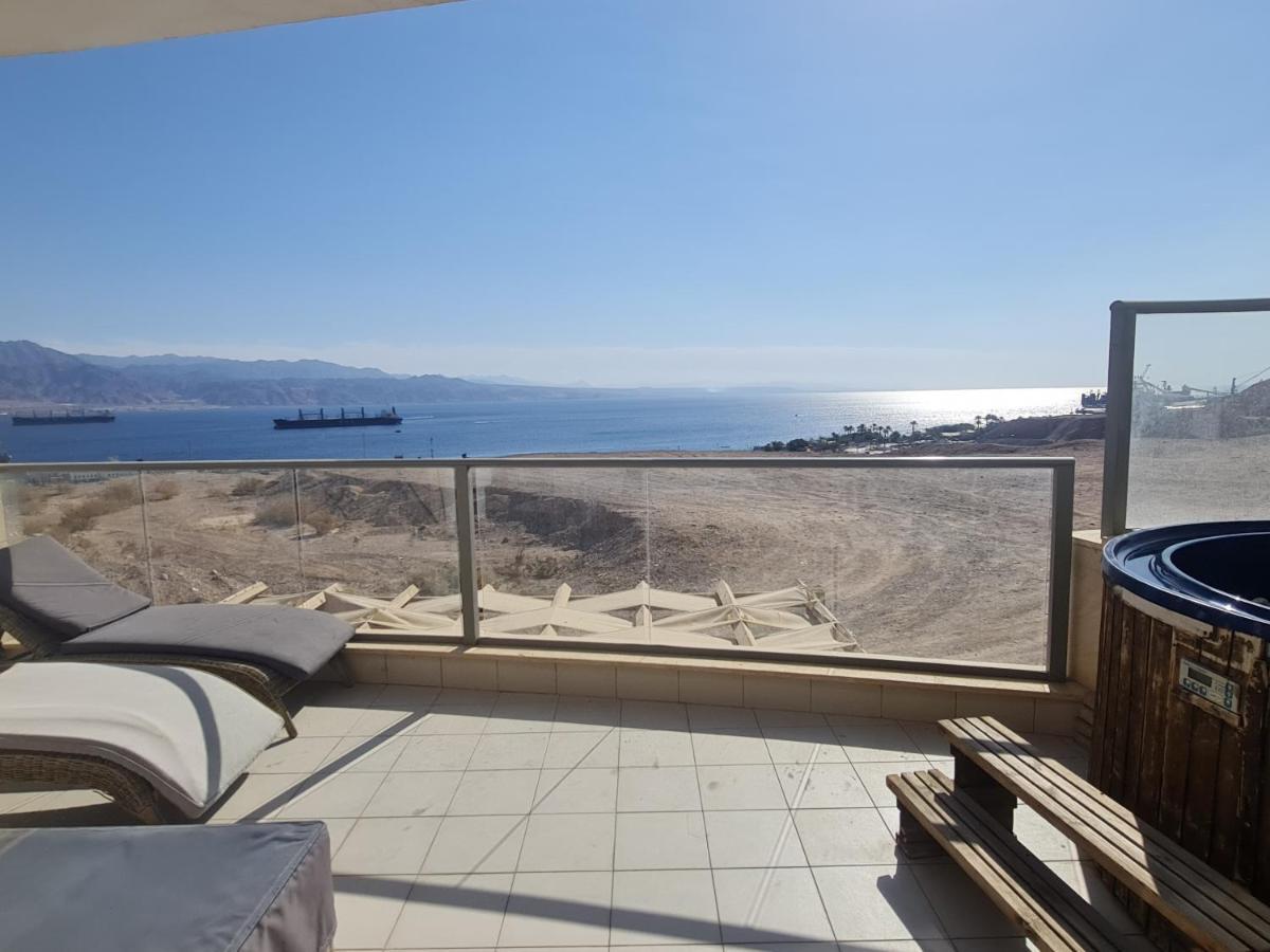 Top-Luxury Exclusive Аpt With Jacuzzi In Front Of The Sea Эйлат Экстерьер фото