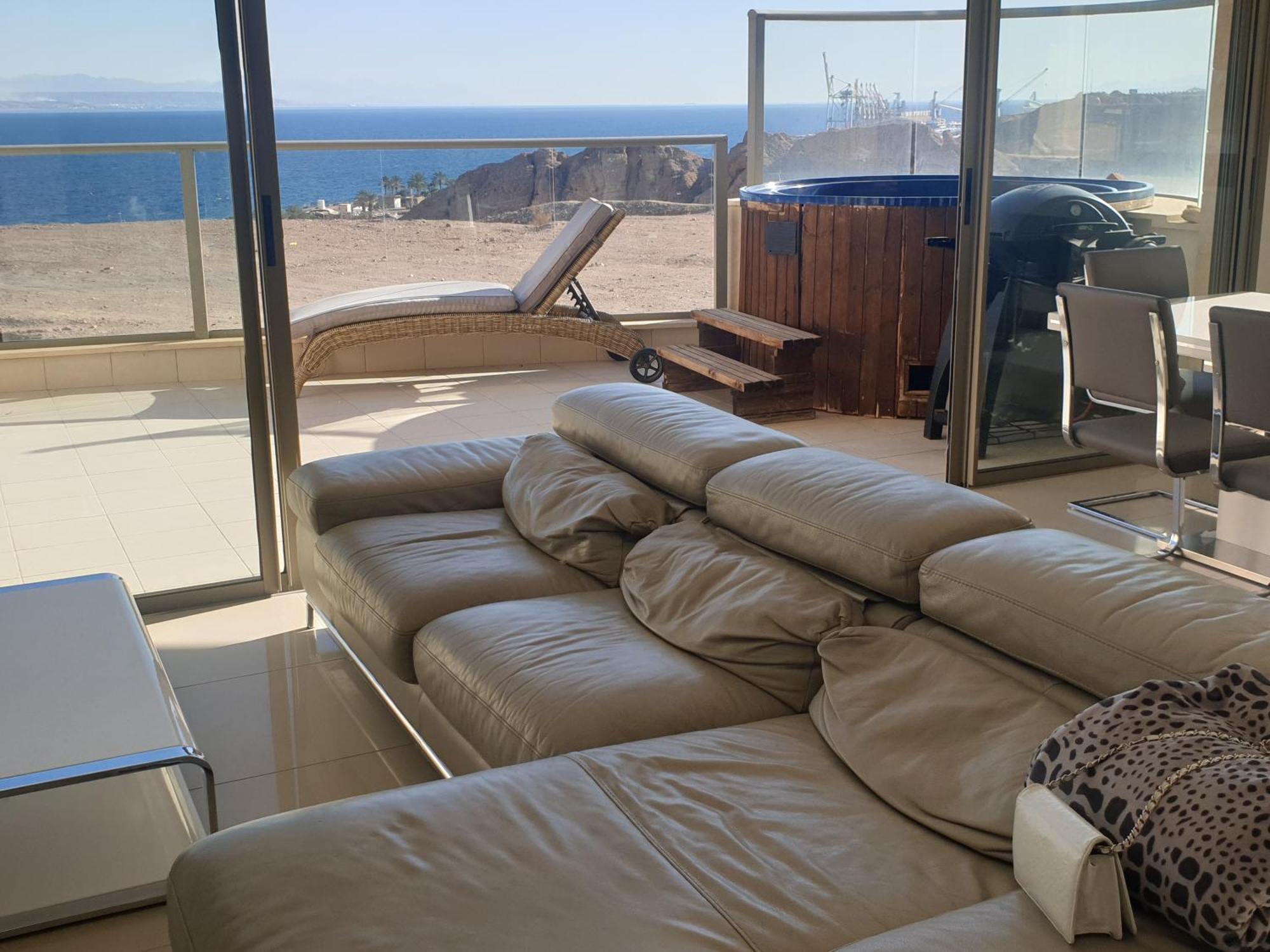 Top-Luxury Exclusive Аpt With Jacuzzi In Front Of The Sea Эйлат Экстерьер фото